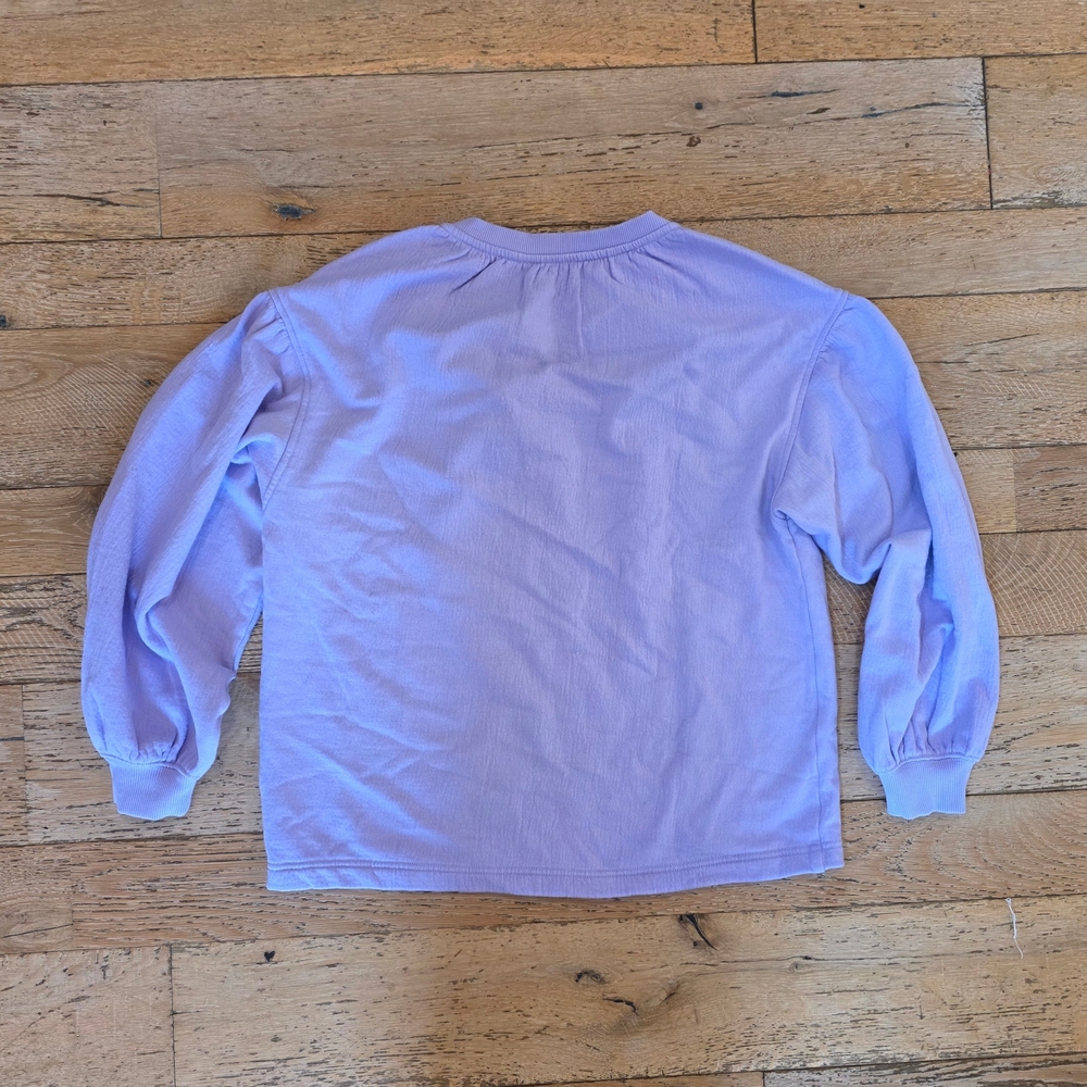 NWT Aerie Cotton Easy Street Lavender V-Neck Sweatshirt boho girly retro style - Picture 5 of 8
